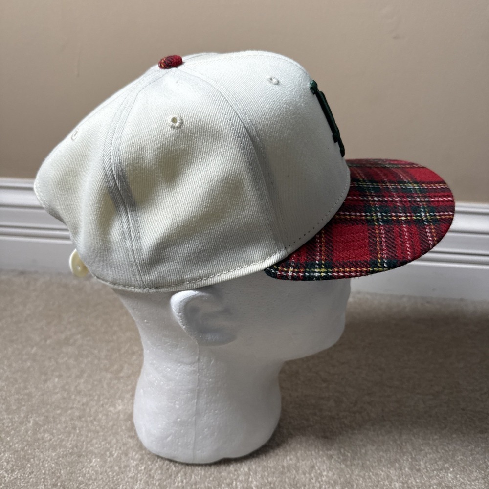 Los Angeles Dodgers Tartan Plaid Brim New Era 9Fifty Snapback Hat Cap Men MLB - Picture 7 of 9